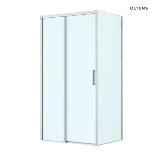 Oltens Breda kabina prysznicowa 110x90 cm prostokątna chrom/szkło przezroczyste 20225100