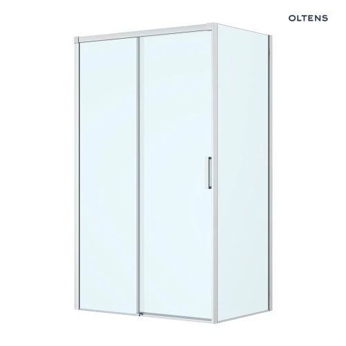Oltens Breda kabina prysznicowa 120x90 cm prostokątna chrom/szkło przezroczyste 20226100