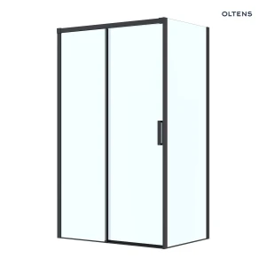 Oltens Breda kabina prysznicowa 120x90 cm prostokątna czarny mat/szkło przezroczyste 20226300