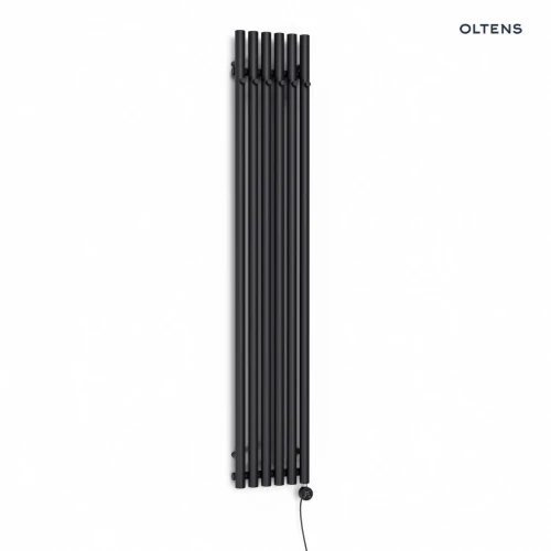 Oltens Stang (e) grzejnik łazienkowy 180x31,5 cm elektryczny czarny mat 55118300