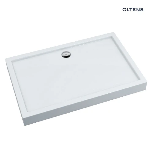 Oltens Vindel brodzik 120x90 cm prostokątny akrylowy biały 15011000