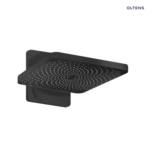 Oltens Vann (S) deszczownica kwadratowa 26 cm czarny mat 37008300