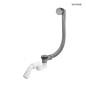Oltens Oster syfon wannowy automatyczny z pokrętłem grafit 03001400