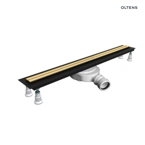 Oltens Langan Slim odpływ prysznicowy liniowy 80 cm złoto połysk/złoto szczotkowane 30011800