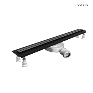 Oltens Langan Slim odpływ prysznicowy liniowy 90 cm grafit połysk/grafit szczotkowany 30012400