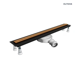 Oltens Langan Slim odpływ prysznicowy liniowy 70 cm miedź połysk/miedź szczotkowana 30010610