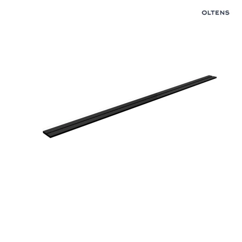 Oltens Langan Slim 60 maskownica odpływu prysznicowego liniowego czarny/czarny mat 30017300