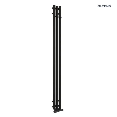 Oltens Stang grzejnik łazienkowy 180x15 cm czarny mat 55011300