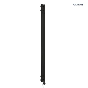 Oltens Stang (e) grzejnik łazienkowy 180x9,5 cm elektryczny czarny mat 55110300
