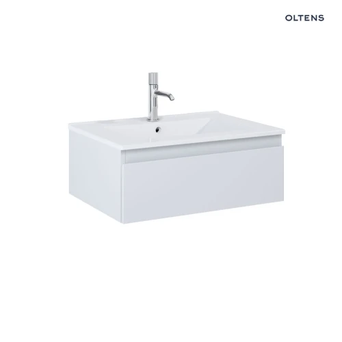Oltens Vernal umywalka z szafką 60 cm biały/szary mat 68004700