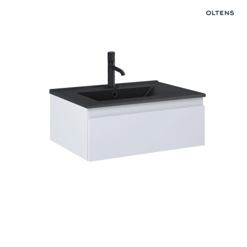 Oltens Vernal umywalka z szafką 60 cm czarny mat/szary mat 68005700
