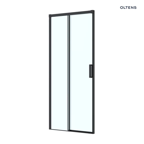 Oltens Breda drzwi prysznicowe 100 cm czarny mat/szkło przezroczyste 21213300