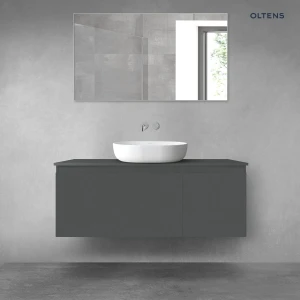 Oltens Vernal zestaw mebli łazienkowych 120 cm z blatem grafit mat 68250400