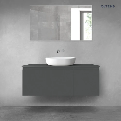 Oltens Vernal zestaw mebli łazienkowych 120 cm z blatem grafit mat 68250400