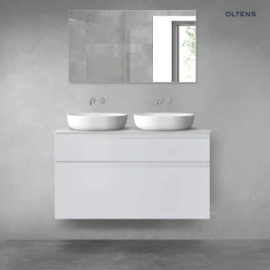 Oltens Vernal zestaw mebli łazienkowych 120 cm z blatem szary mat 68221700