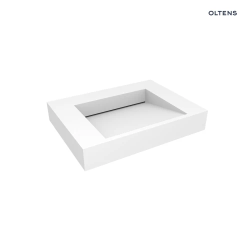 Oltens Stila umywalka 60x45 cm ścienna LavaForm biały mat 40000900