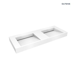 Oltens Stila umywalka 120x45 cm ścienna LavaForm biały połysk 40004000