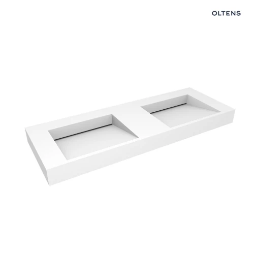 Oltens Stila umywalka 140x45 cm ścienna LavaForm biały mat 40005900