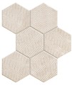 Tubądzin Sfumato HEX 28,9x22,1 cm - mozaika ścienna heksagonalna